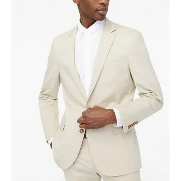 J.Crew Men's $298 Thompson Stretch Suit Jacket Stretch Chino Size 42R BA491 - Picture 2 of 10